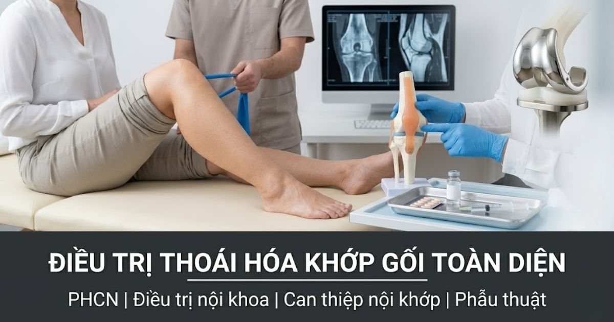 Chiến lược điều trị thoái hóa khớp gối toàn diện