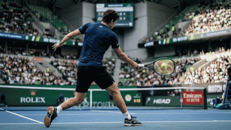 Minh họa chấn thương khi chơi tennis