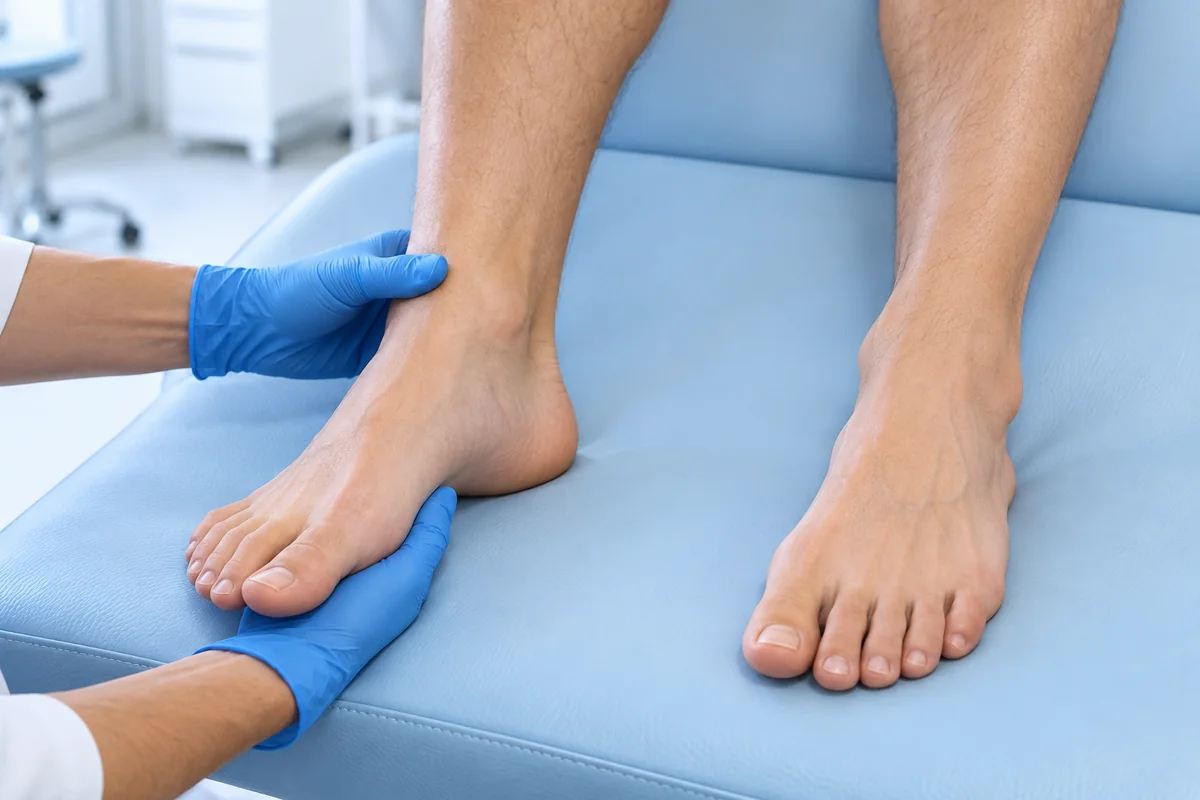 Khám cổ chân và bàn chân khi cân nhắc lấy gân cơ mác dài để tái tạo ACL